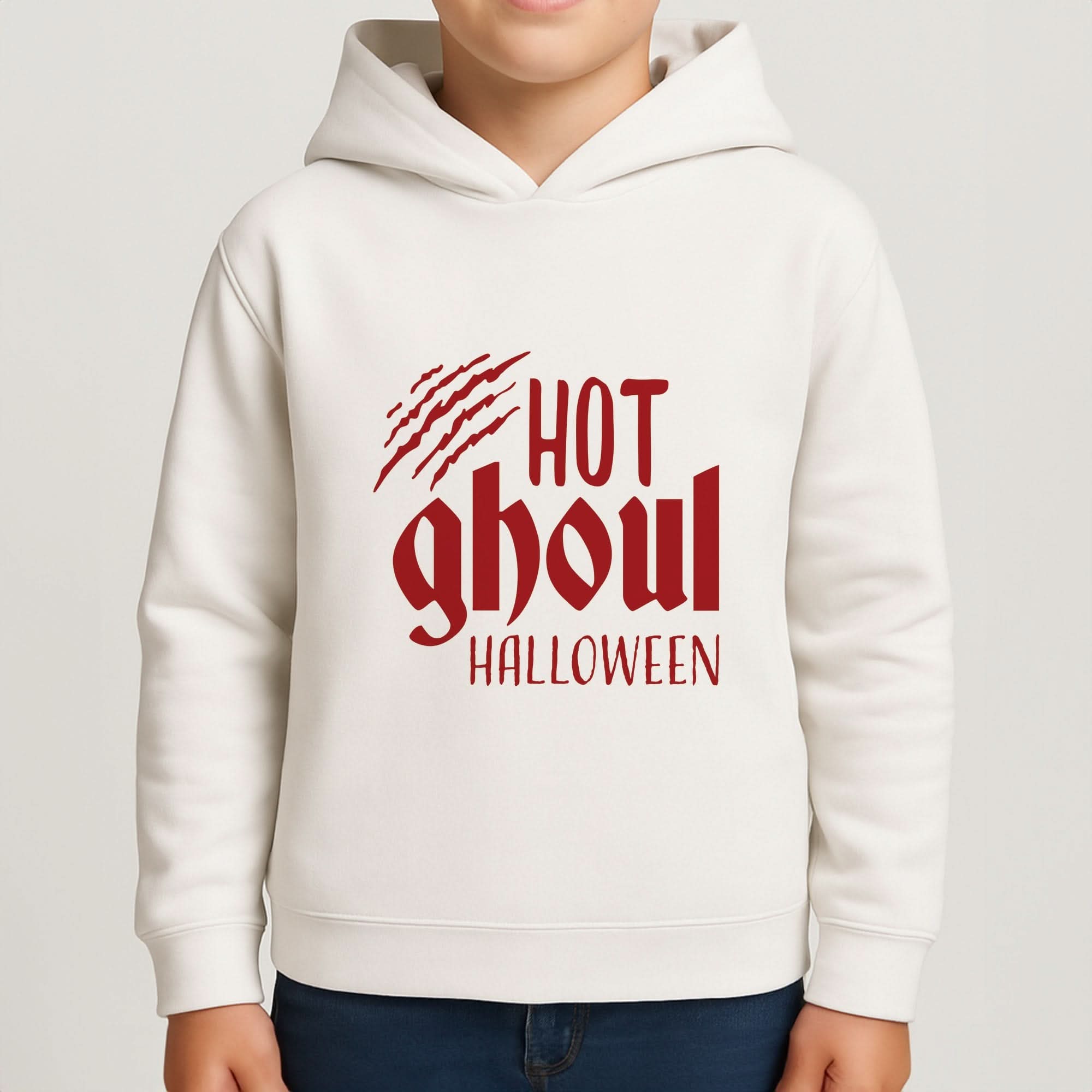 Hot Ghoul Halloween Boys Hoodie