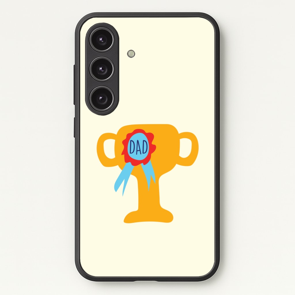 Cartoon Dad Trophy Galaxy S25 Case
