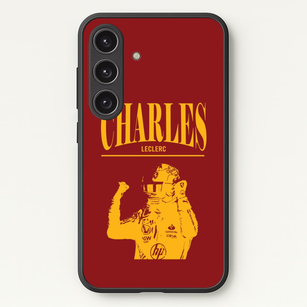 Charles Red And Gold Galaxy S24 Case