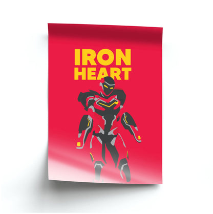 Metal Heart Hero Standing Poster
