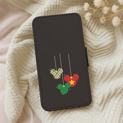 Cartoon Mouse Hanging Baubles Leather Phone Case