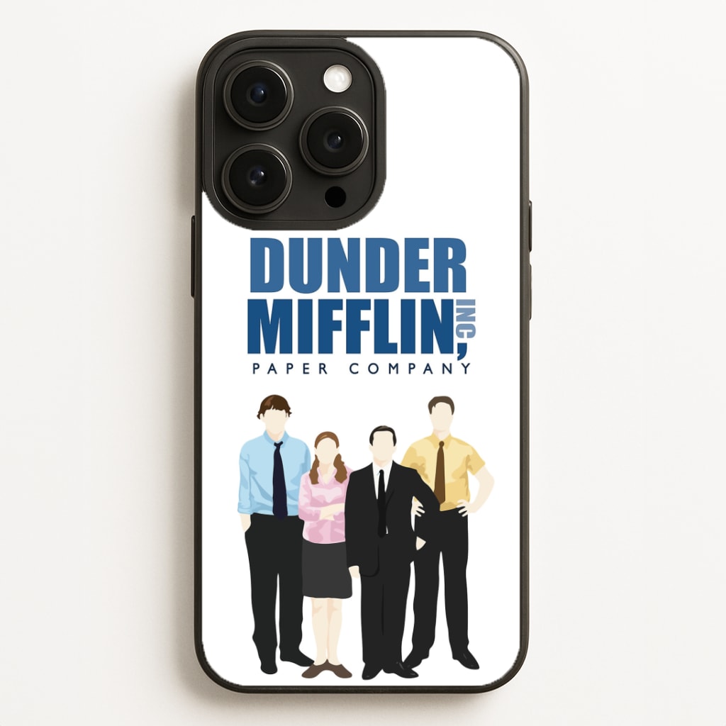 Office Cartoon - Dunder Mifflin Phone Case for iPhone, Samsung Galaxy and Google Pixel
