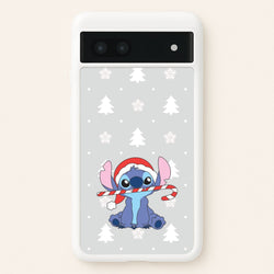Cute Blue Alien Candycane Google Pixel 7a Case