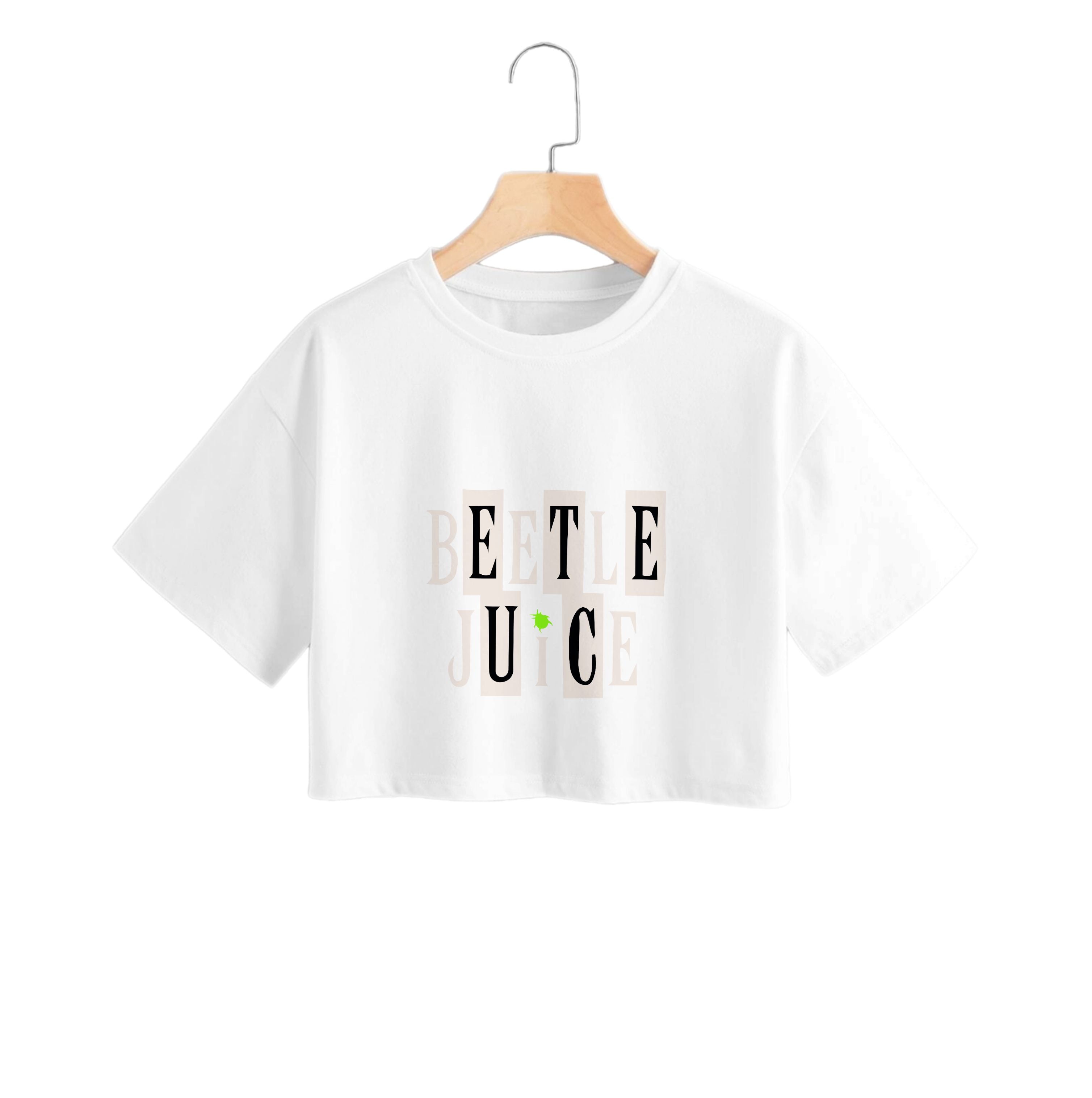 Text - Beetle Halloween Crop Top