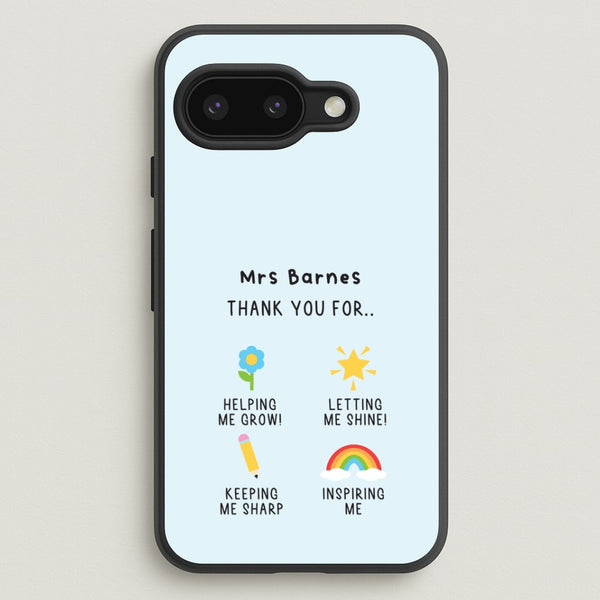 Thank You For Helping Me Google Pixel 9a Case