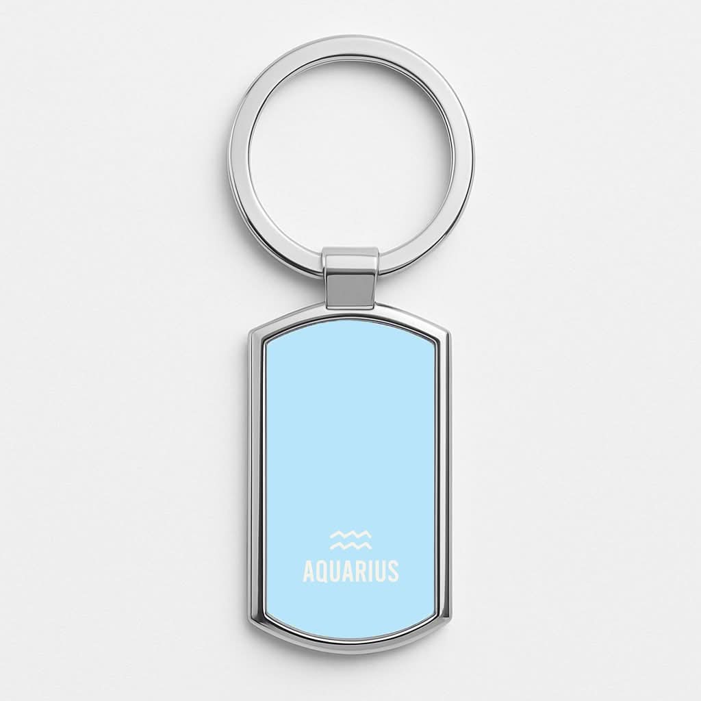 Aquarius Pastel Zodiac Luxury Keyring