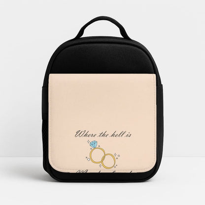 WTHIMH Cartoon Rings Insulated Lunch Bag