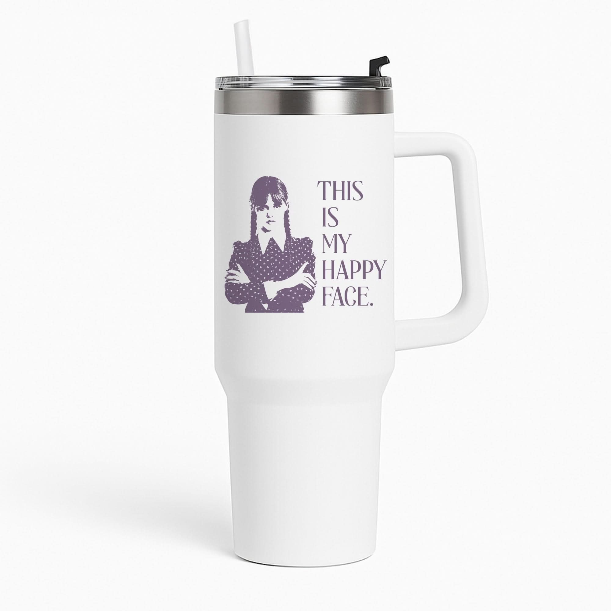This Is My Happy Face Tumbler