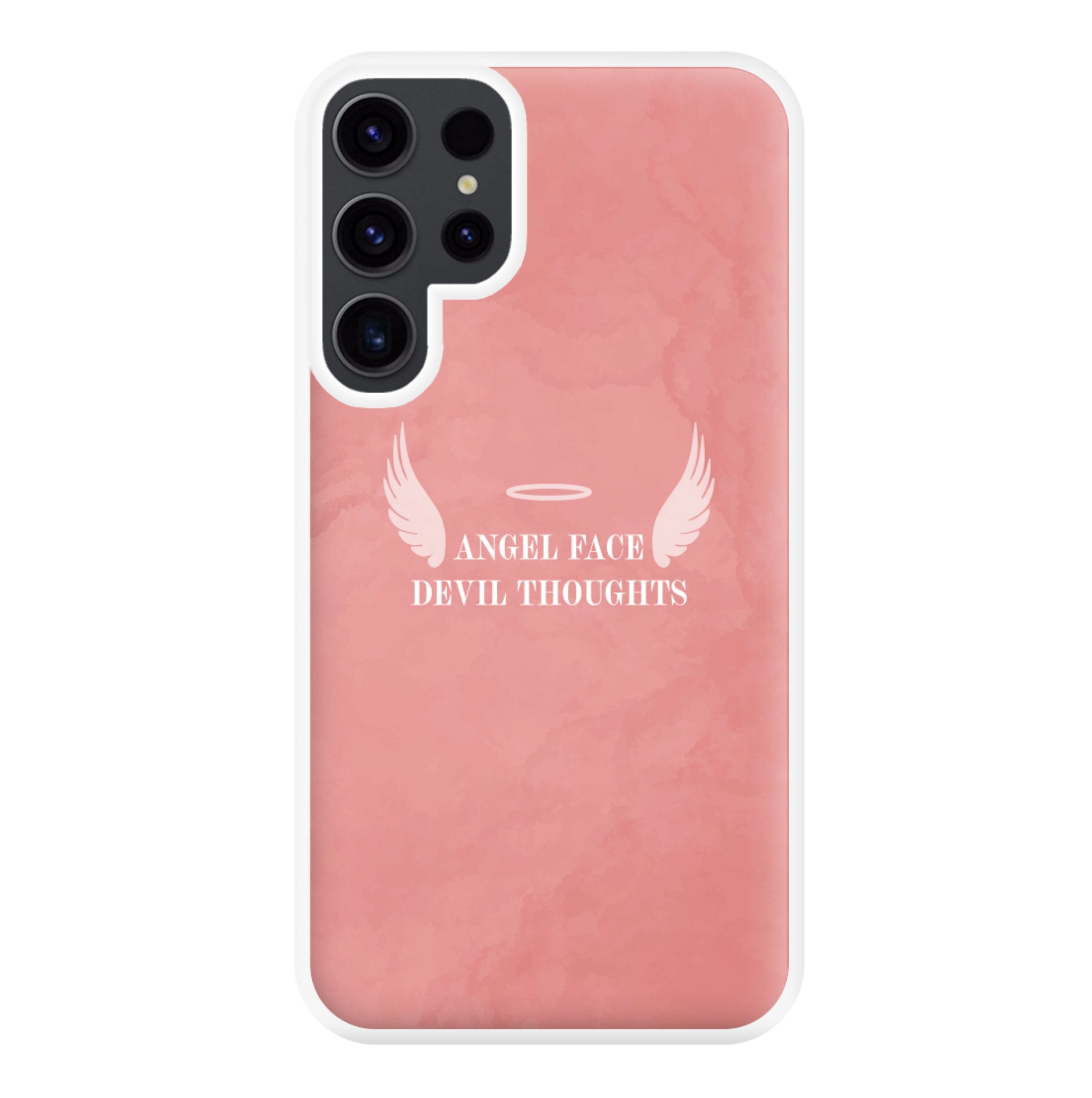 Angel Face Devil Thoughts Phone Case