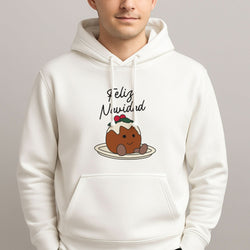 Christmas Pudding Plush Mens Hoodie