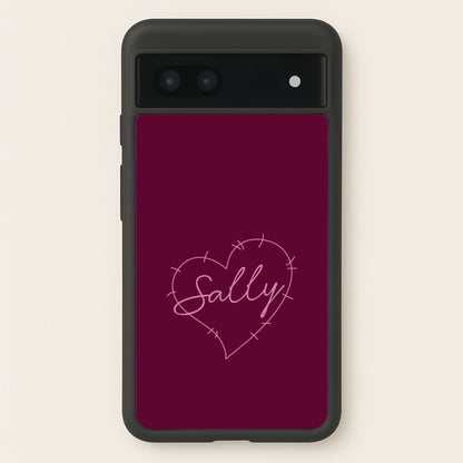 Stitched Heart Sally Google Pixel 7a Case