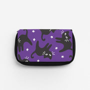Cartoon Black Cats And Stars Pattern Pencil Case 1