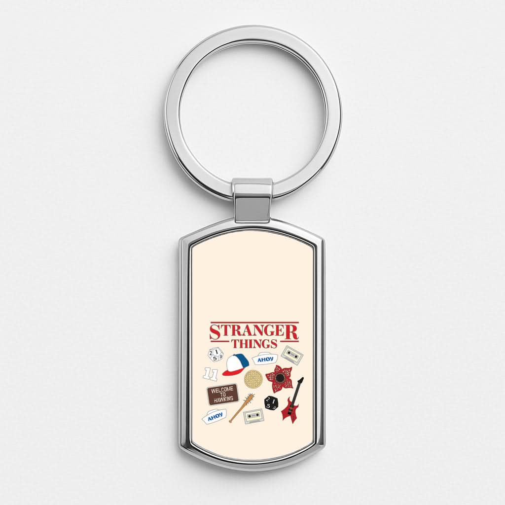 Stranger Things Cartoon Icons Luxury Keyring