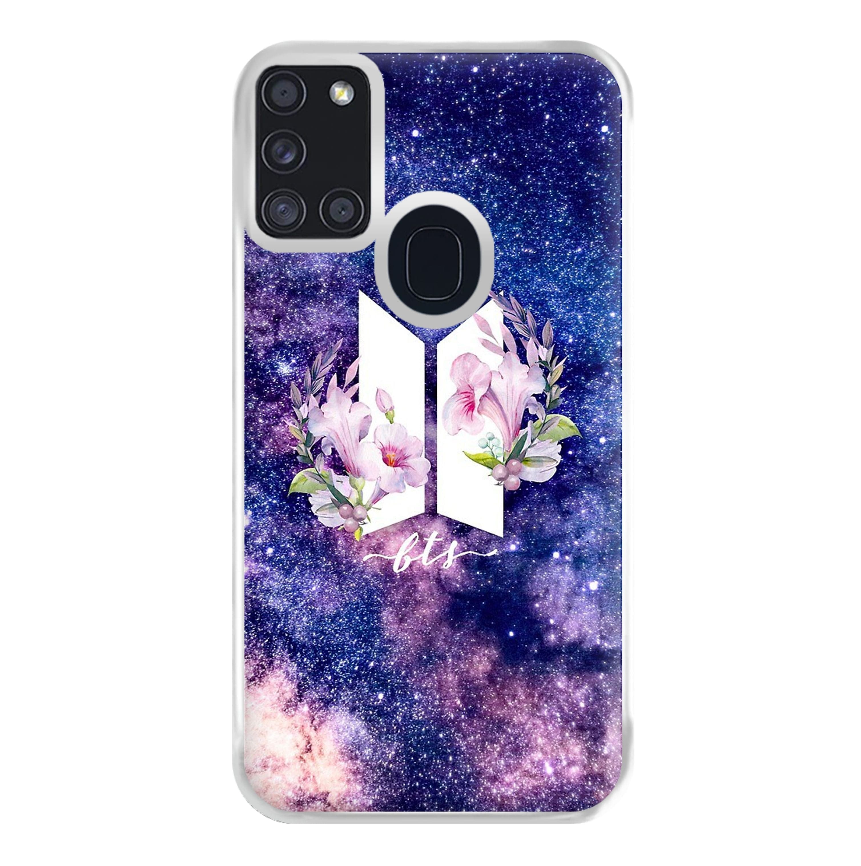 Galaxy Floral K-Pop Band Logo Phone Case