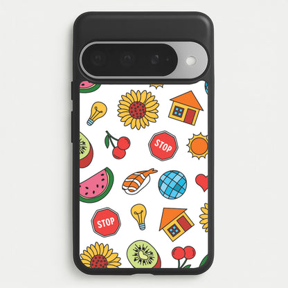 Harry Stickers Pattern Google Pixel 10 Pro XL Case