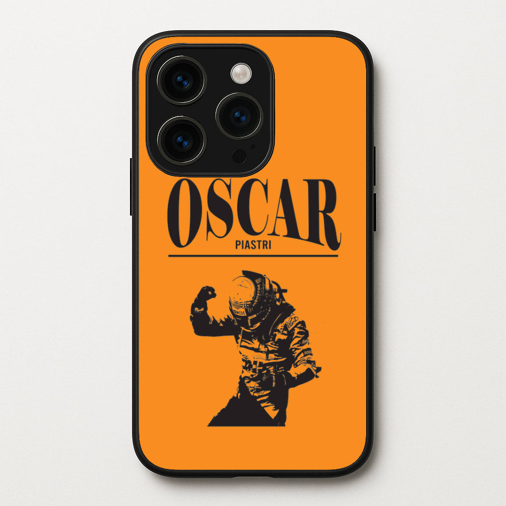 Oscar Orange And Black iPhone 14 Pro Case