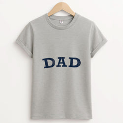 DAD Letters Unisex Grey T-Shirt