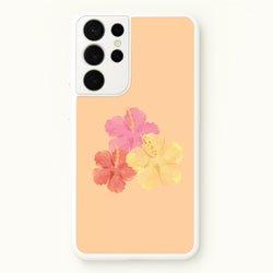 Hibiscus Sunset Galaxy S21 Ultra Case
