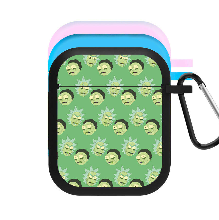 Rick And Morty Pattern AirPods Case