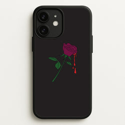 Dark Pink Rose iPhone 11 Case