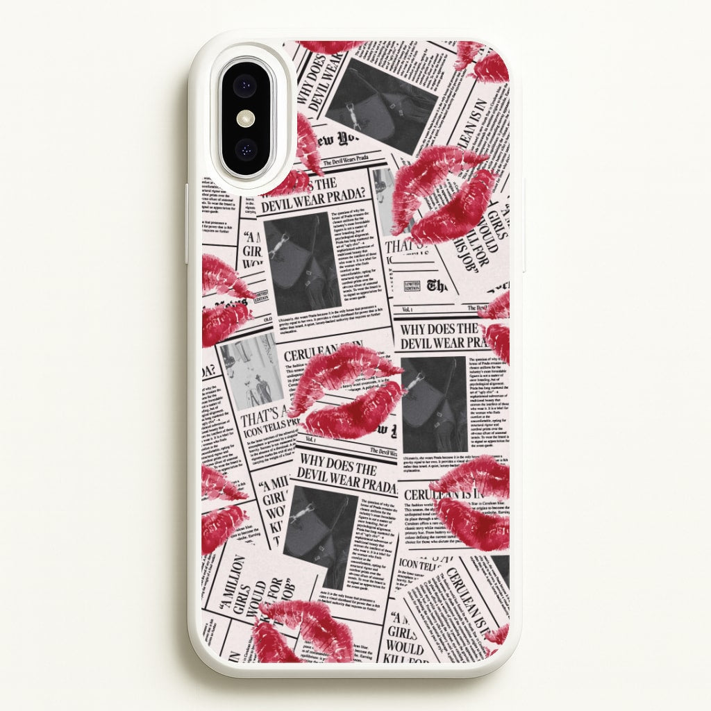 Front Page Kisses iPhone XS Max Case