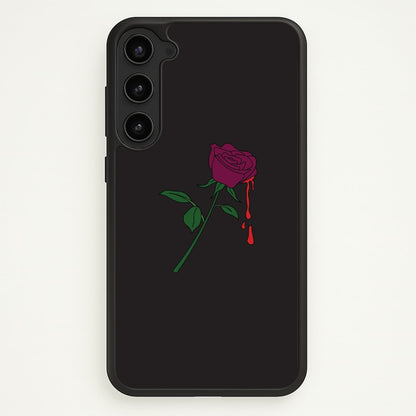 Dark Pink Rose Galaxy S23 Plus Case