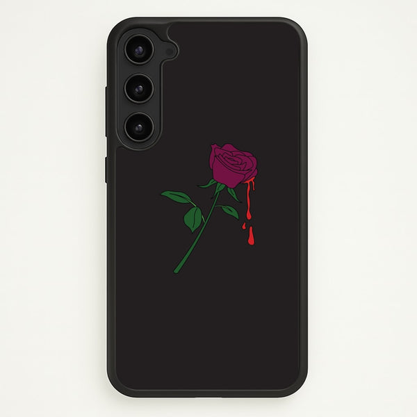 Dark Pink Rose Galaxy S23 Plus Case