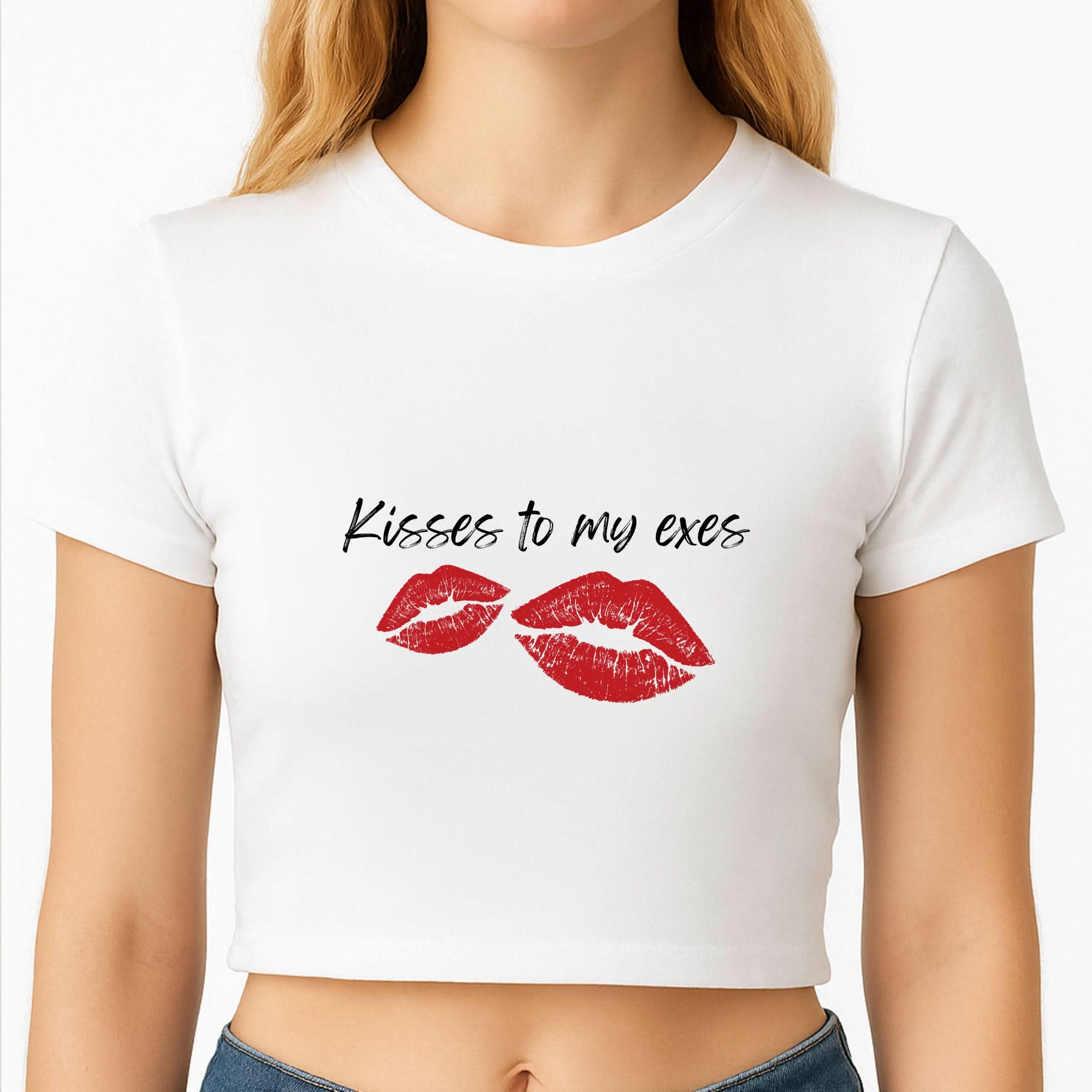 Kisses To My Exes Crop Top