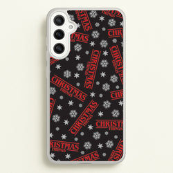 Christmas Things Snowflake Pattern Galaxy A34 Case