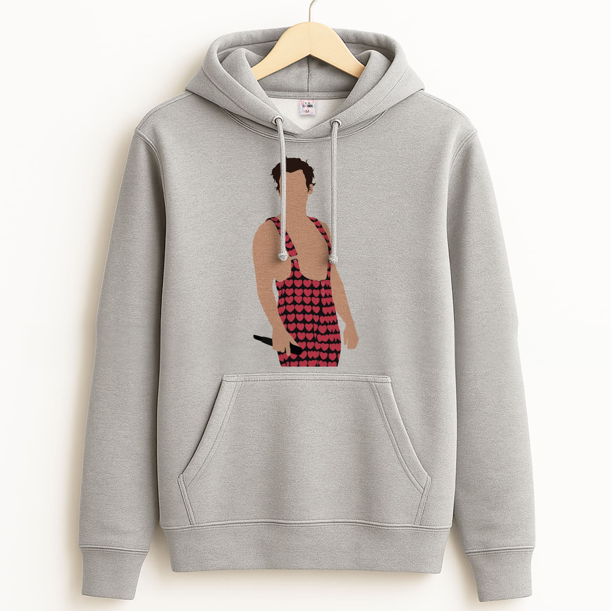 Harry Heart Jumpsuit Unisex Grey Hoodie