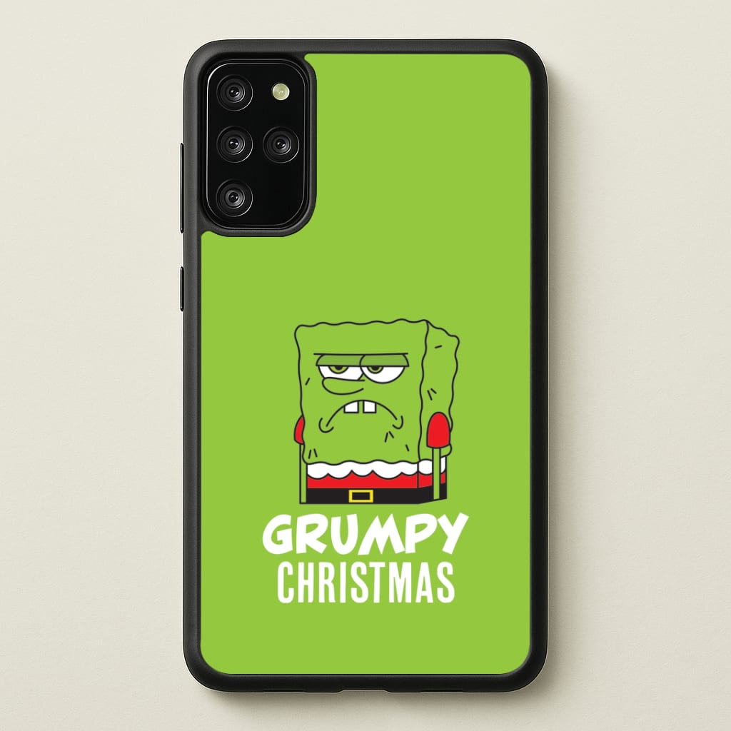 Grumpy Christmas Cartoon Sponge Galaxy S20 Plus Case