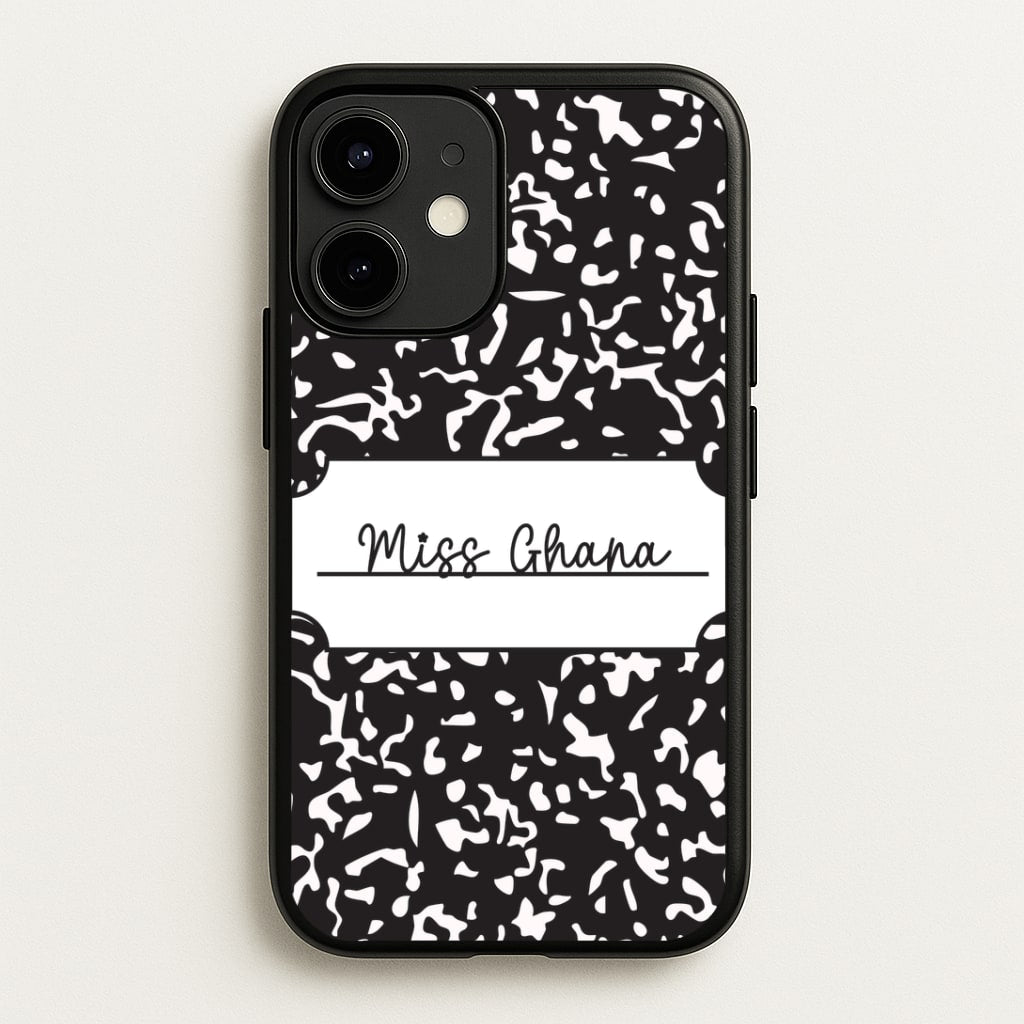 Personalised School Notebook iPhone 12 / 12 Pro Case