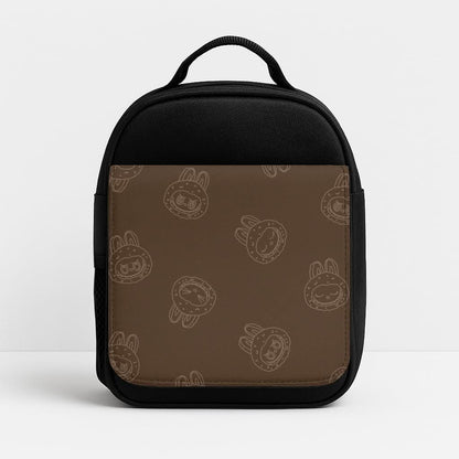 Monsters Outline Pattern I Insulated Lunch Bag