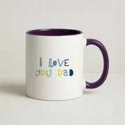 I Love You Dad Scribbles Mug 10