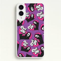Call Me Heart Pattern Galaxy S25 Edge Case
