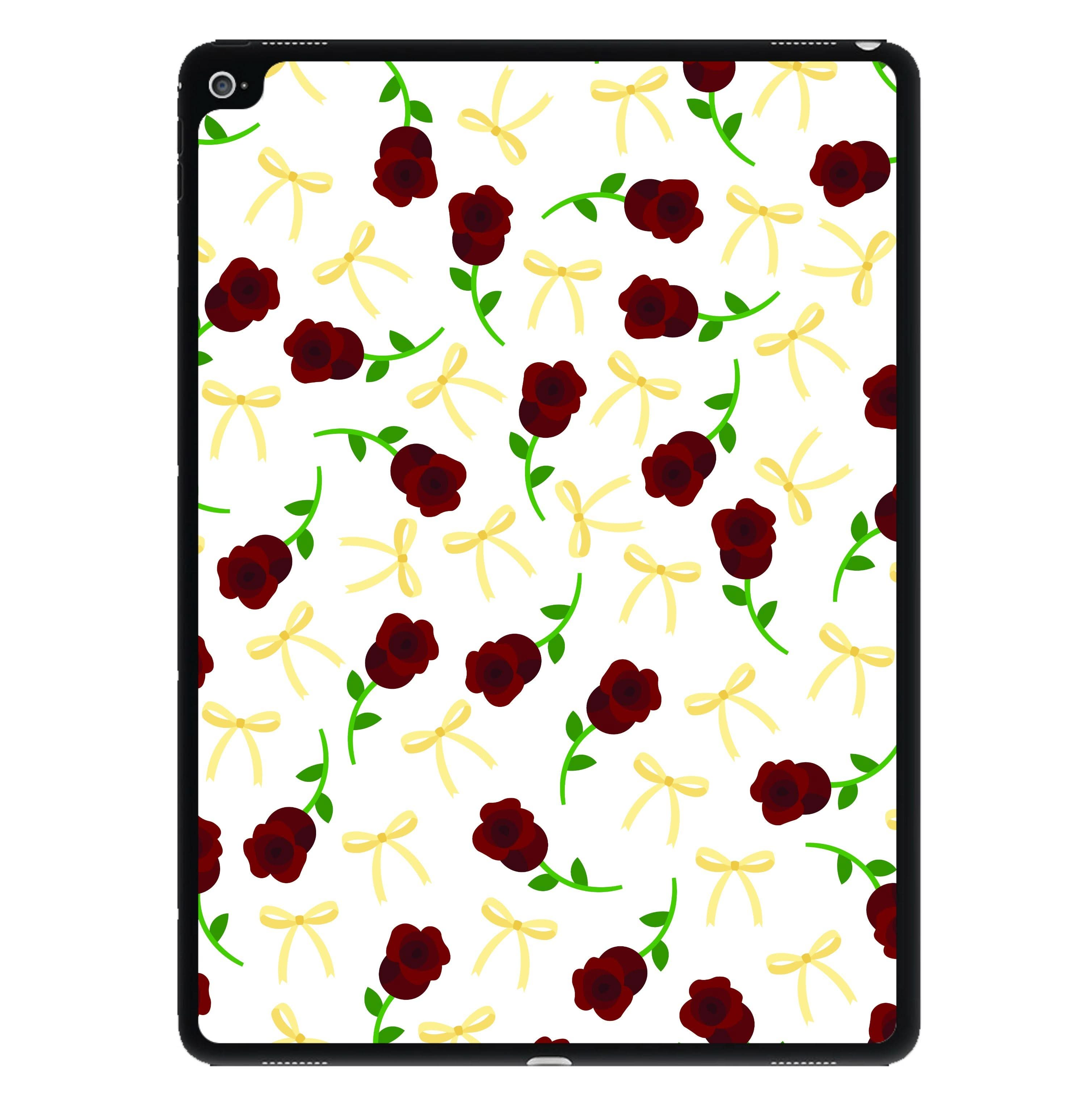 Roses And Bows Pattern iPad Case