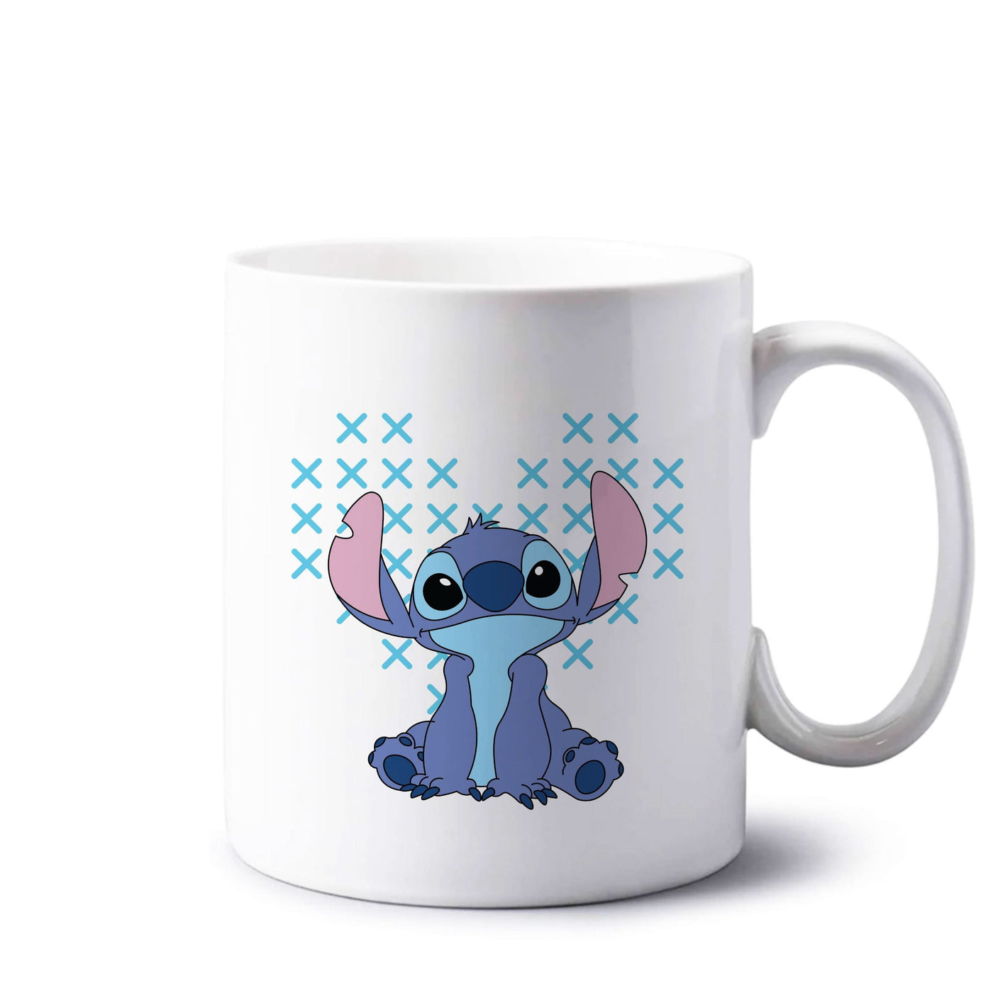 Blue Alien Hearts Mug