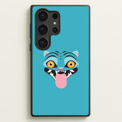 Demon Cat Face Galaxy S25 Ultra Case