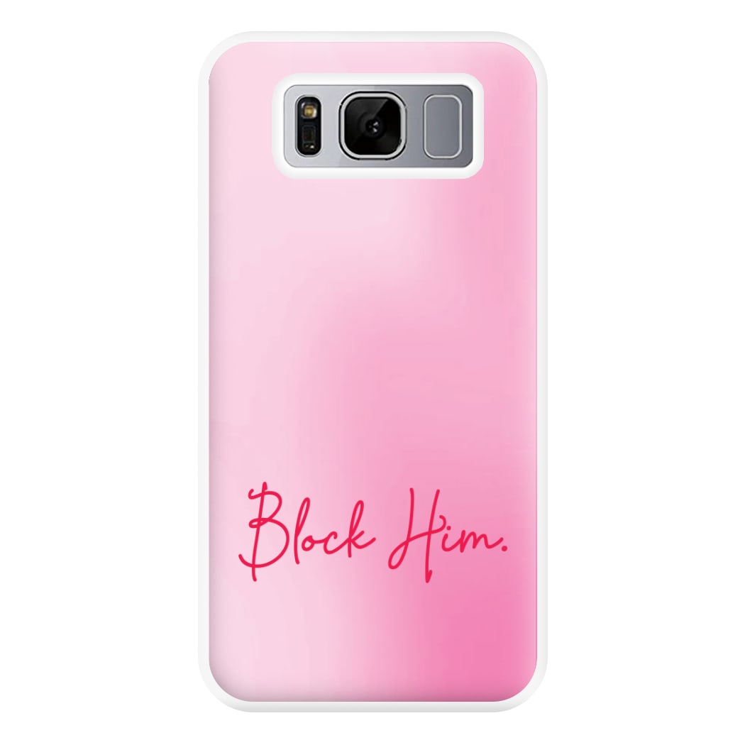 Block Him Pink Gradient Galaxy S8 Plus Case