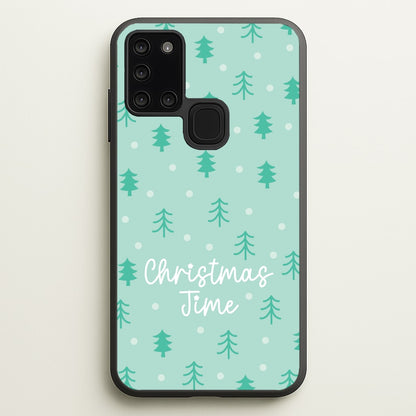 Cute Xmas Trees Pattern Galaxy A21s Case