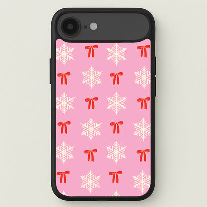 Coquette Bows And Snowflakes Pattern iPhone 17 Air Case