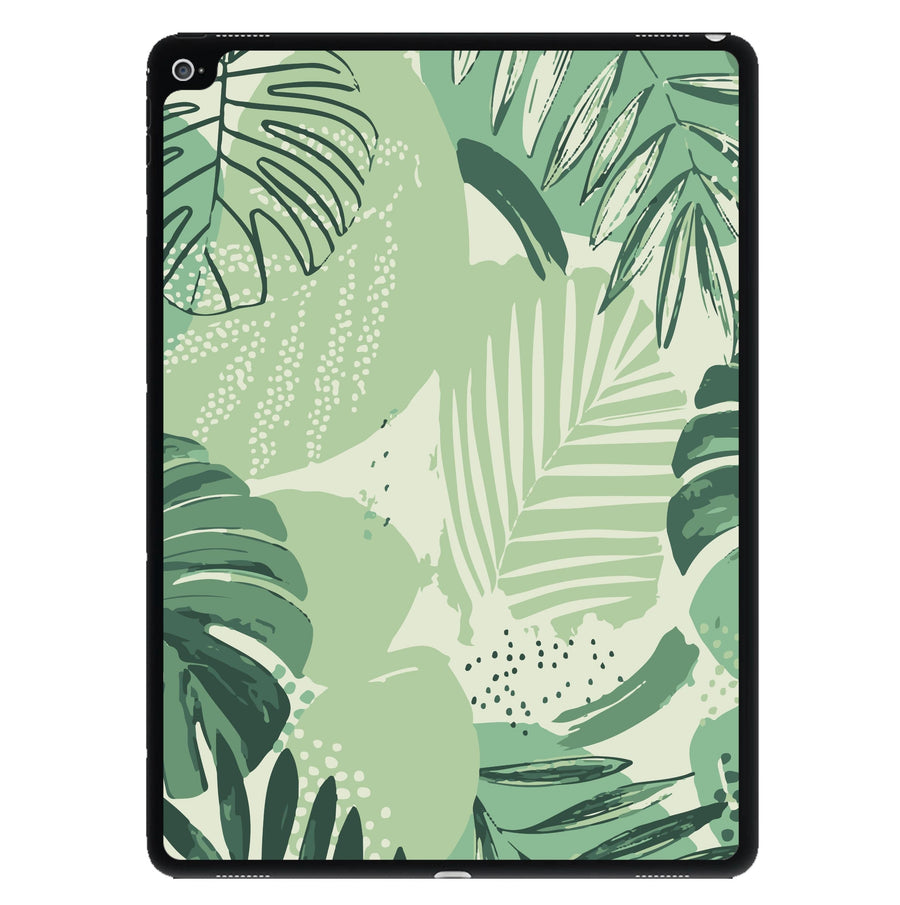 Green Leaf Pattern - Foliage iPad Case