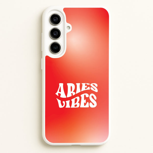 Aries Vibes Gradient Zodiac Galaxy A56 Case
