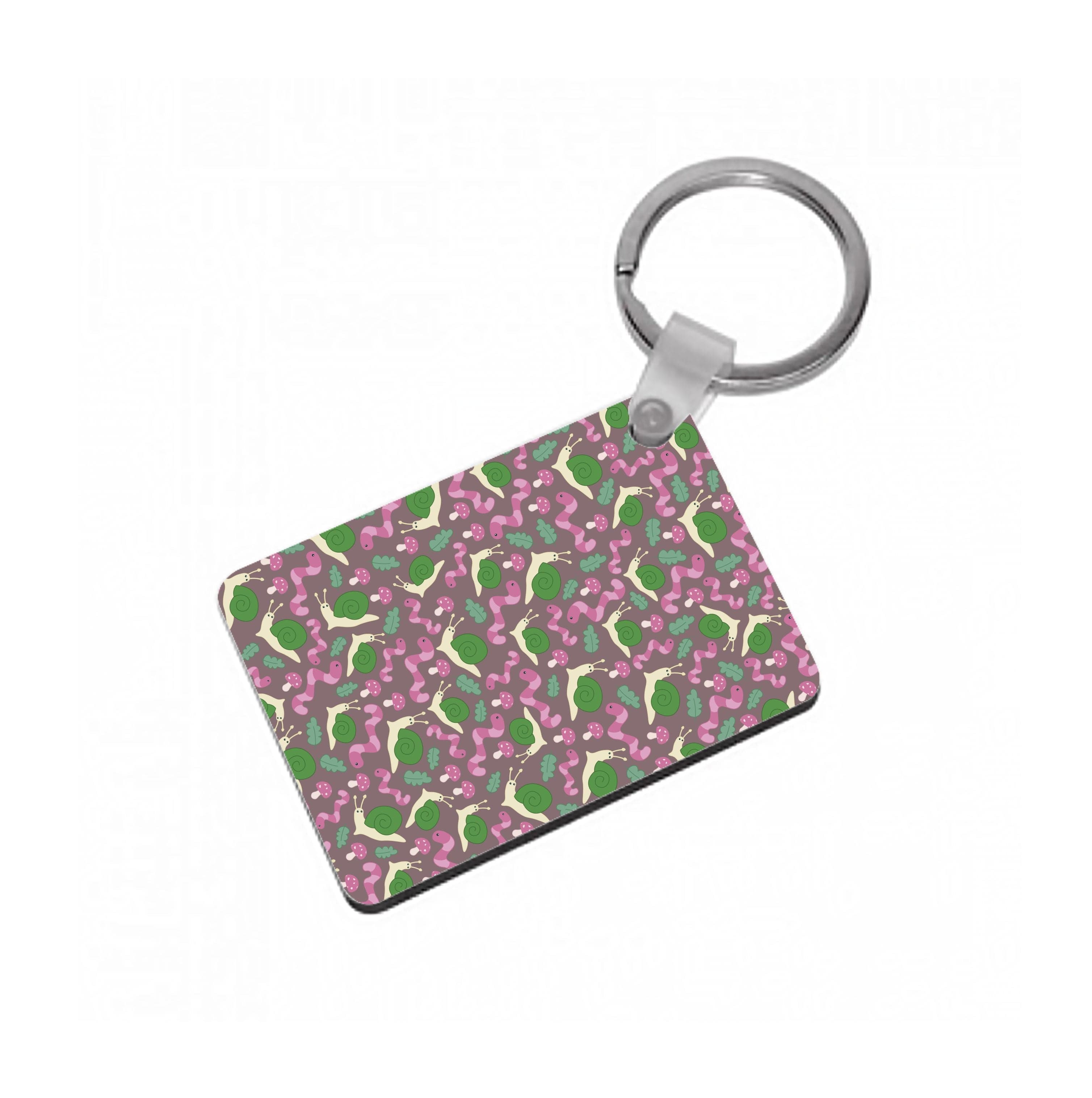 Snails - Animal Patterns Keyring