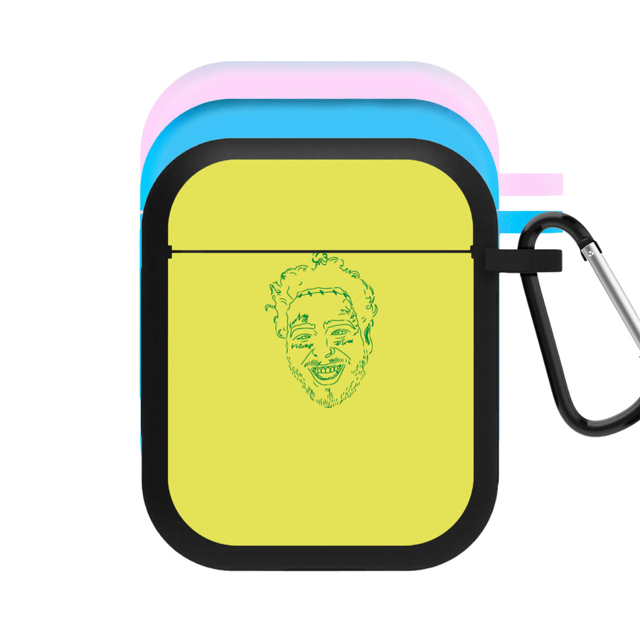 Outline - Post Malone AirPods Case