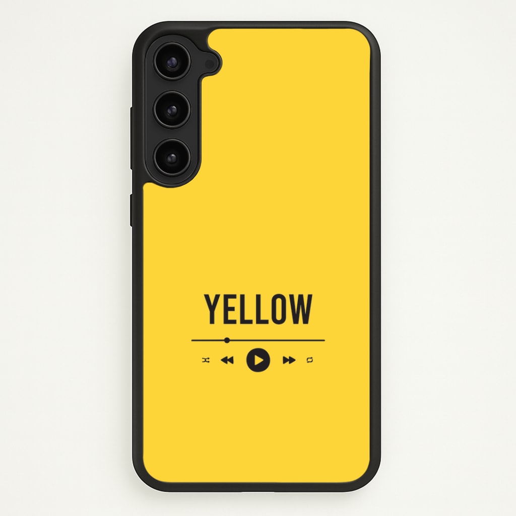Yellow Music Player Galaxy S23 Plus Case