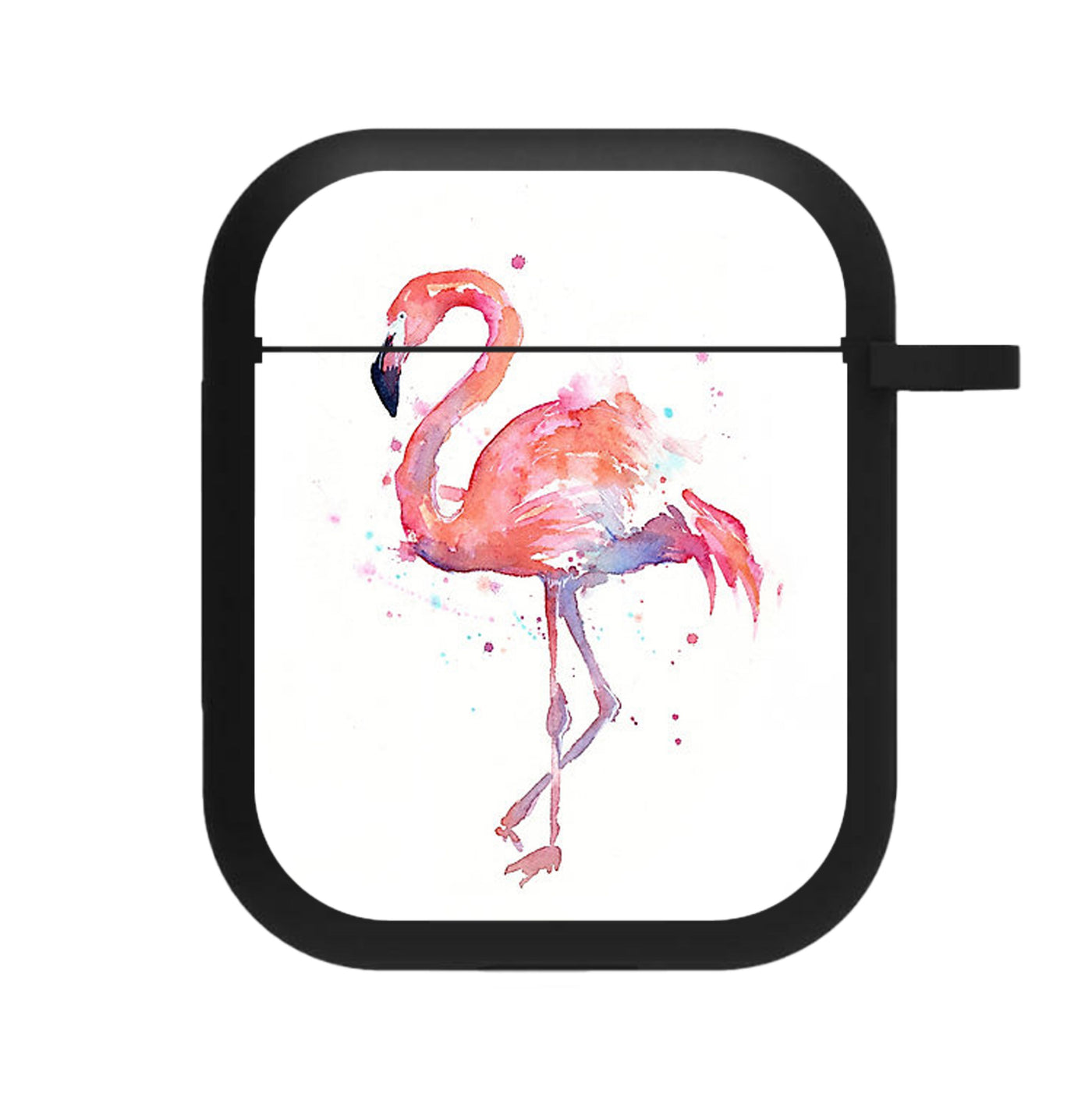 Watercolour Flamingo Painting AirPods Case