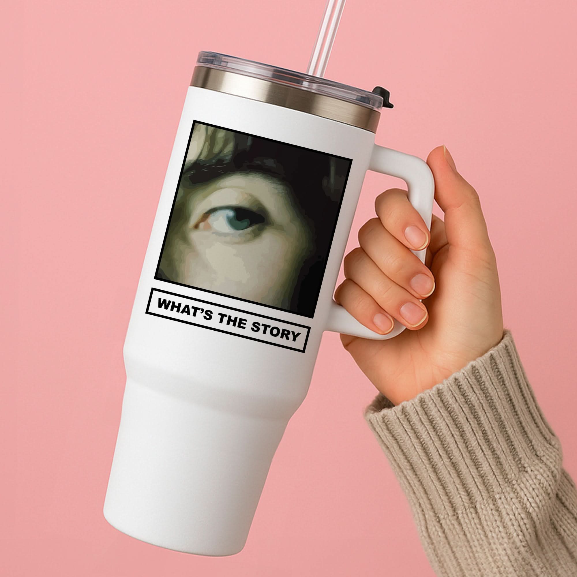 What's The Story Orange Tumbler