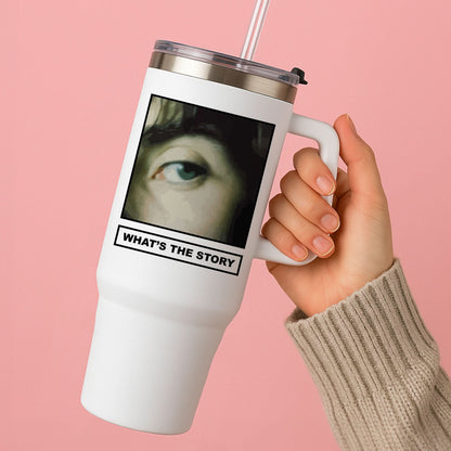 What's The Story Orange Tumbler