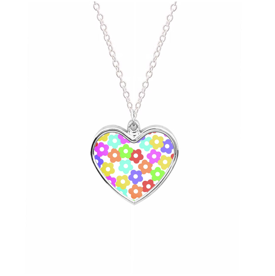 Rainbow Flowers Necklace